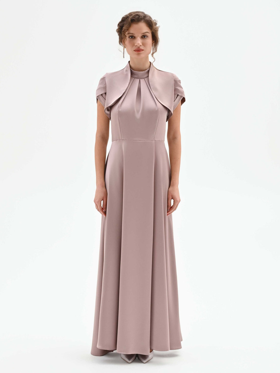 Coprispalla atelier rosa blush in raso
