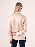 Camicia Beige in Raso