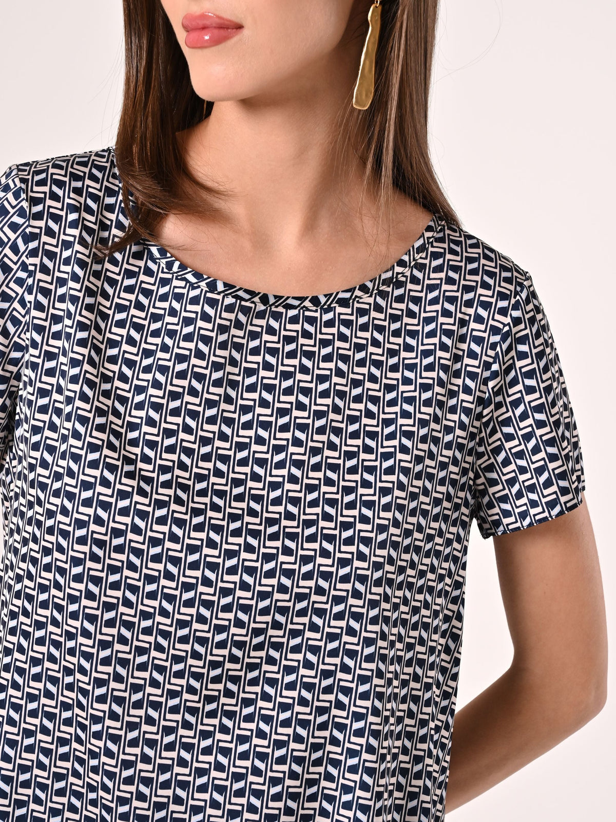 Blusa stampa Geometrica