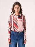 Camicia stampa Geometrica variante Ruggine