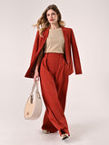 Pantaloni con Pinces color Coccio