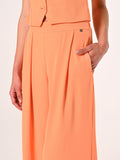 Pantaloni Arancioni in Tessuto Fluido