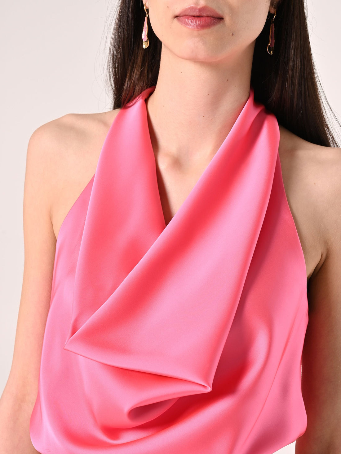 Top Fuxia in Raso