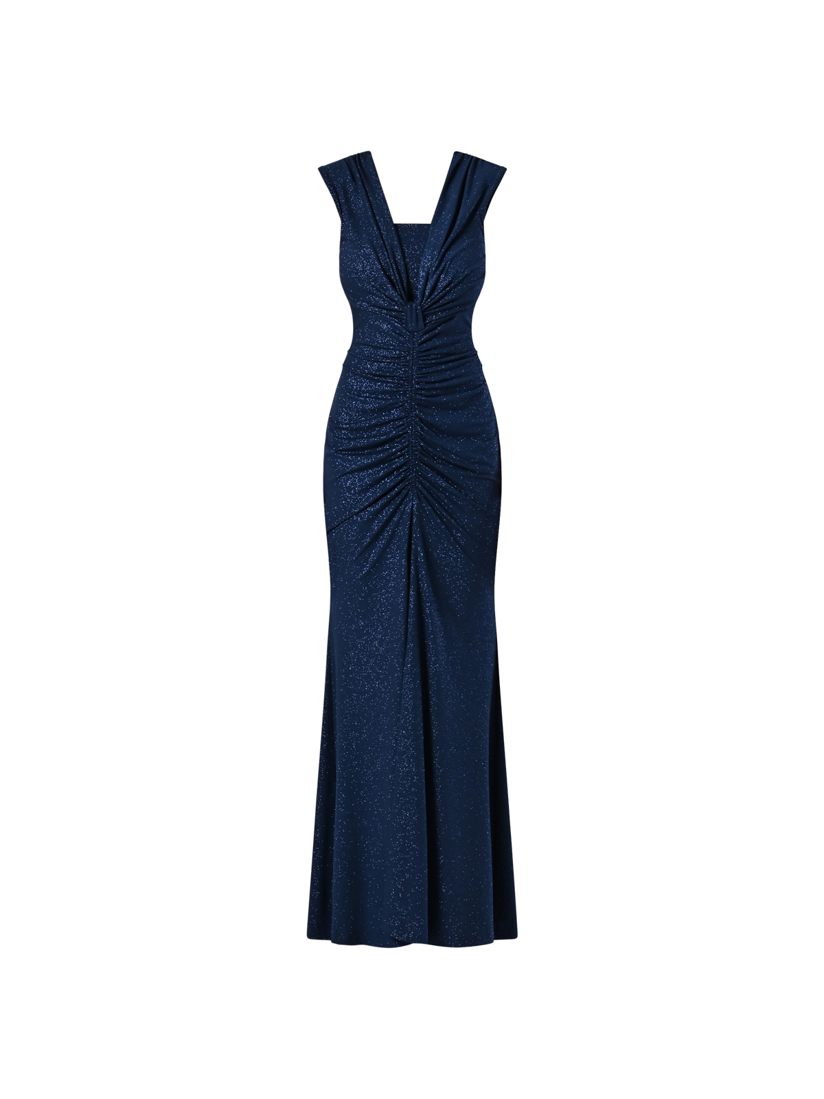 Abito Arriccio Microglitter Blu