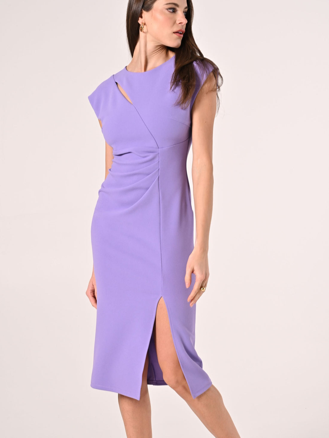 Tubino dettaglio Cut Out Viola Lavanda