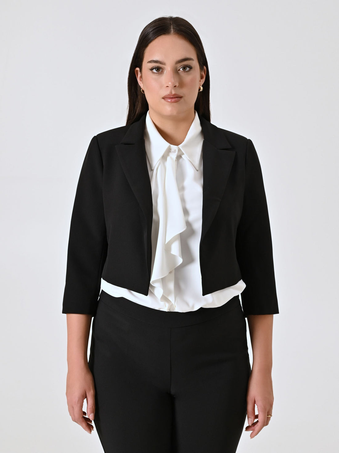 Giacca Corta Curvy Nera
