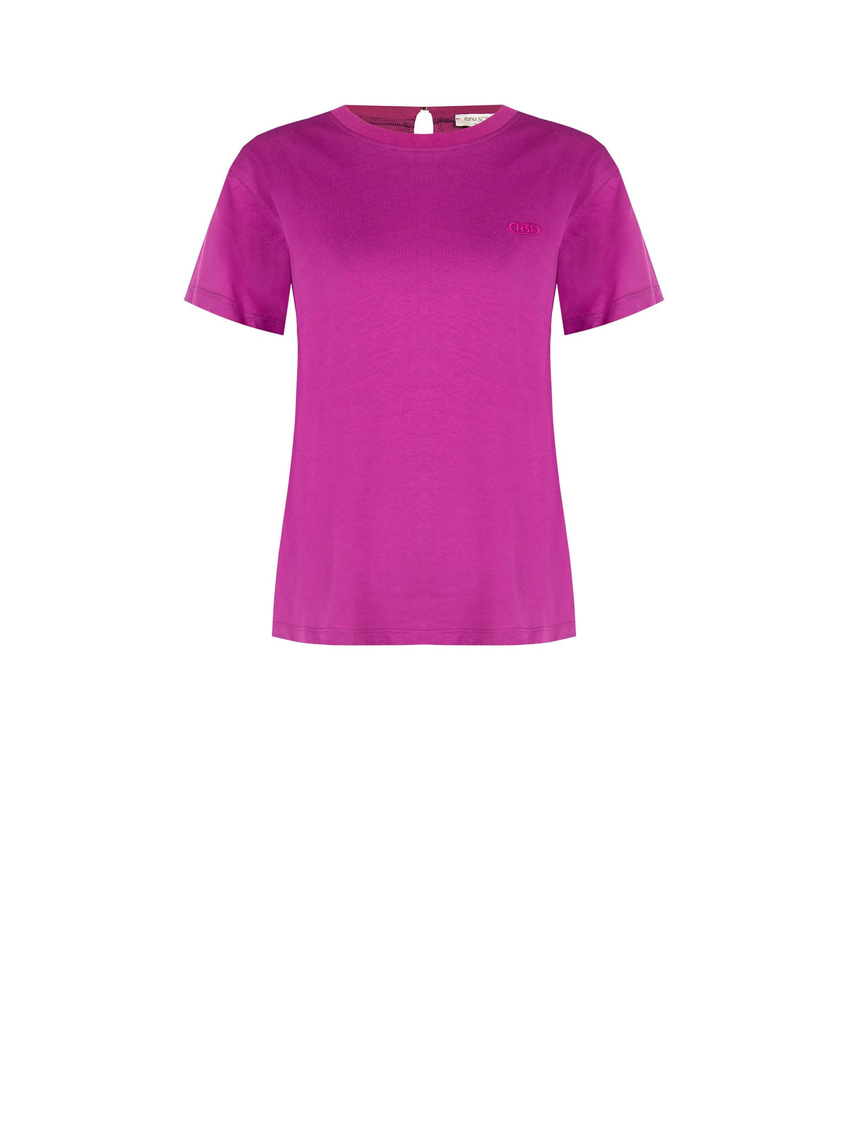 T-Shirt in Cotone Viola Iris