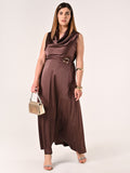 Abito Curvy Marrone Cioccolato