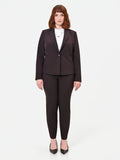 Giacca Curvy  monopetto moro marrone