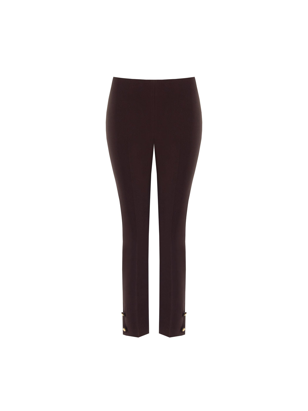 Pantalone moro marrone con spacchetto laterale