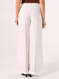 Pantaloni Ampi Bianchi in Viscosa