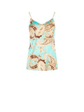 Top stampa Paisley Verde Acqua