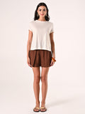 T-Shirt Lino Viscosa Beige