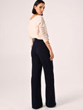 Pantaloni Blu con Bottoni Mariniére