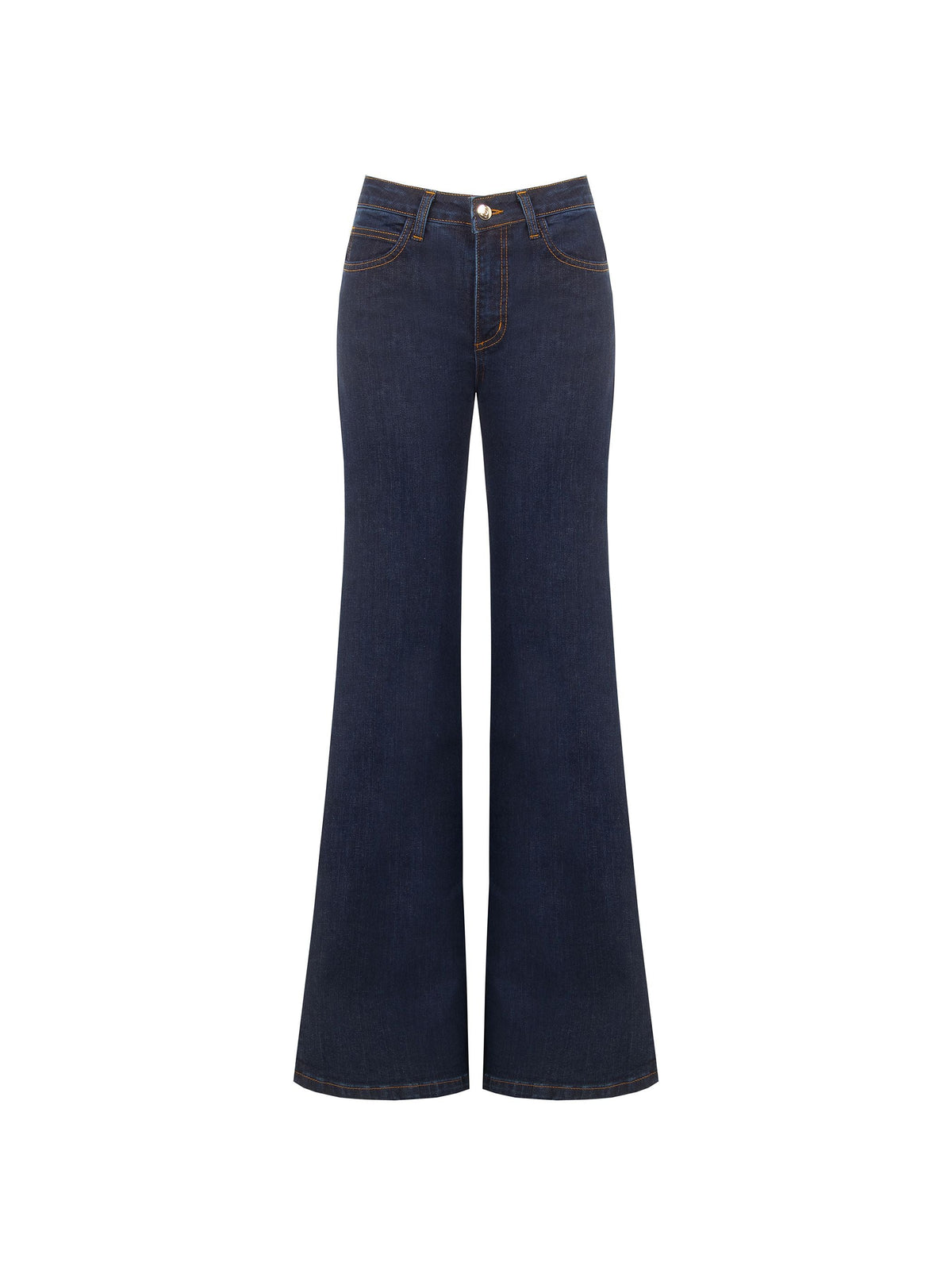 Pantaloni jeans blu navy a palazzo Giorgia Palmas X Rinascimento