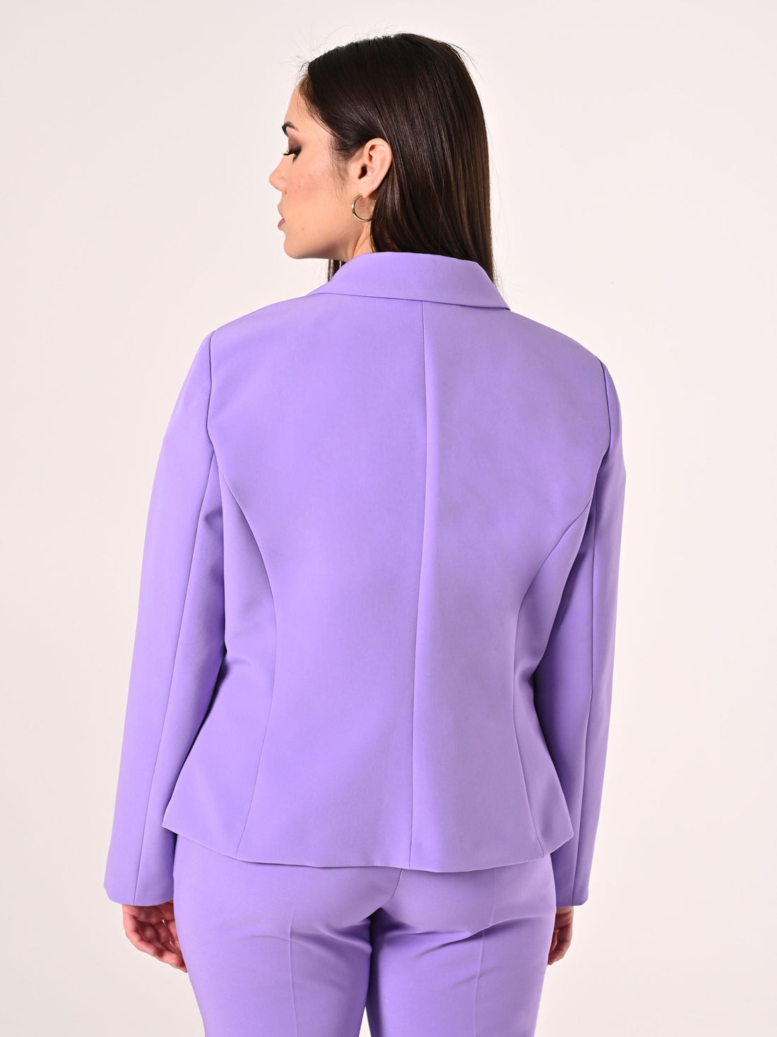 Giacca Curvy Lilla in Tessuto Tecnico
