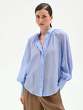 Camicia azzurro cielo in lyocell