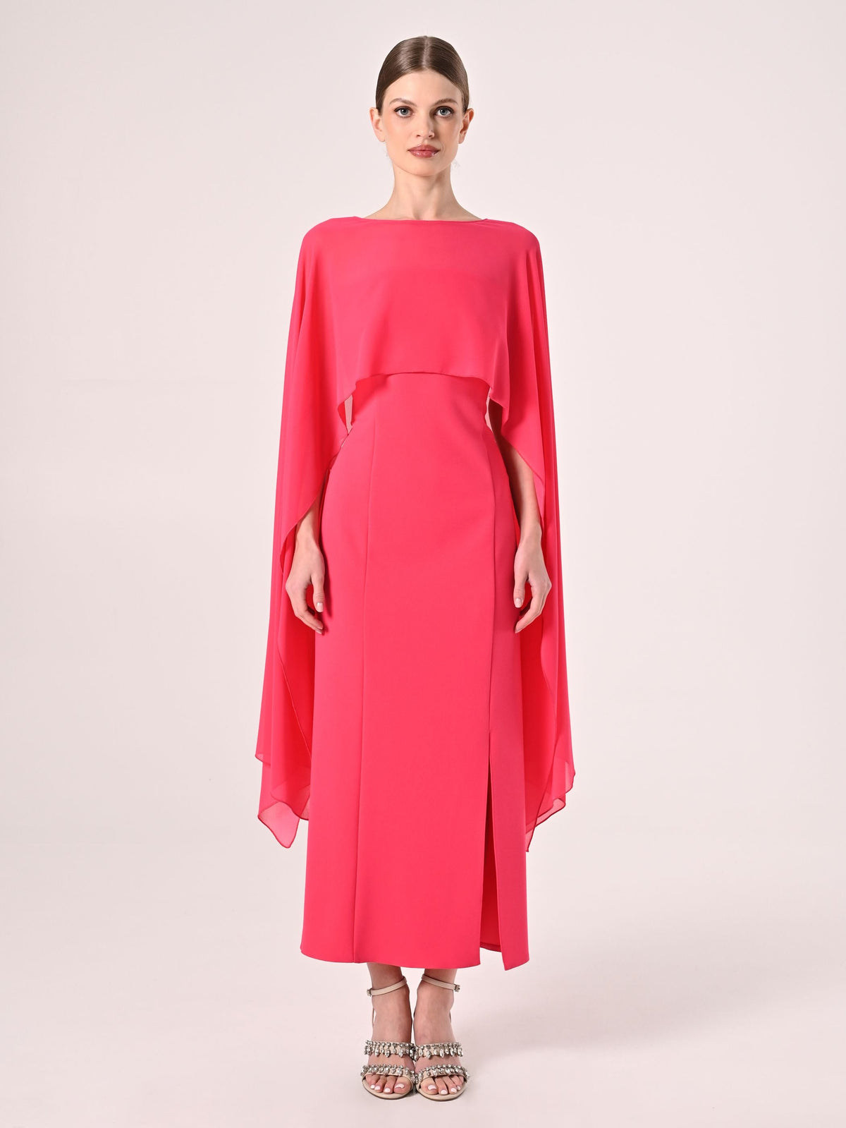 Coprispalle in Georgette Fuxia
