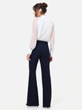 Pantalone Studio blu navy con piega stirata