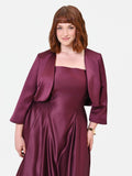 Coprispalle Curvy raso bordeaux rosso con zip