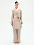 Trench doppiopetto tortora beige