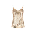 Top Oro Crochet & Paillettes
