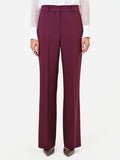 Pantalone Studio bordeaux rosso con piega centrale