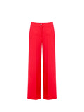 Pantalone a gamba larga rosso fragola in cadi