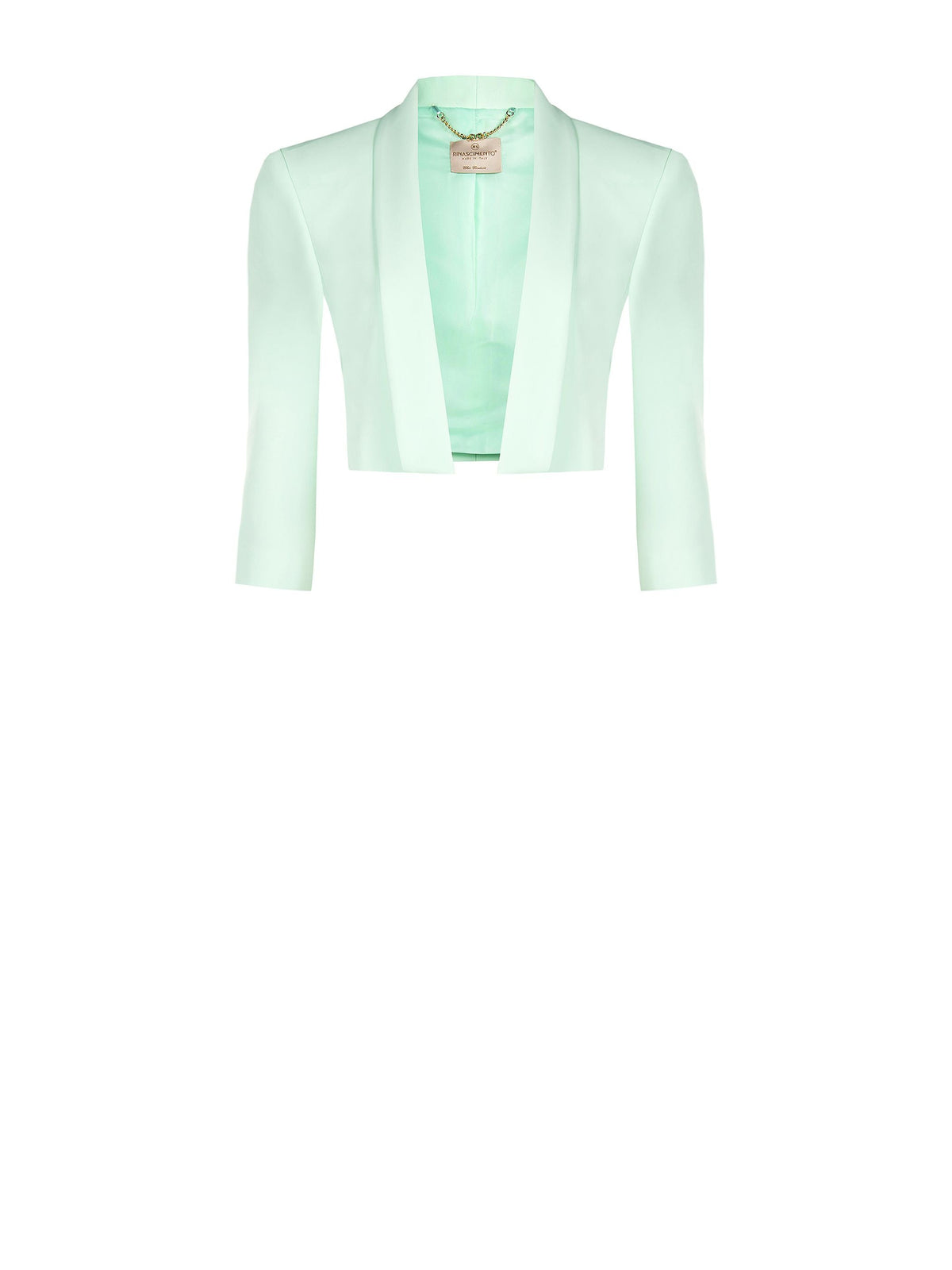 Giacca corta verde menta stile spencer