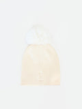 Cappellino bianco con cristalli e pompon