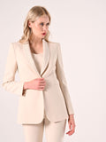 Giacca Beige con Strass