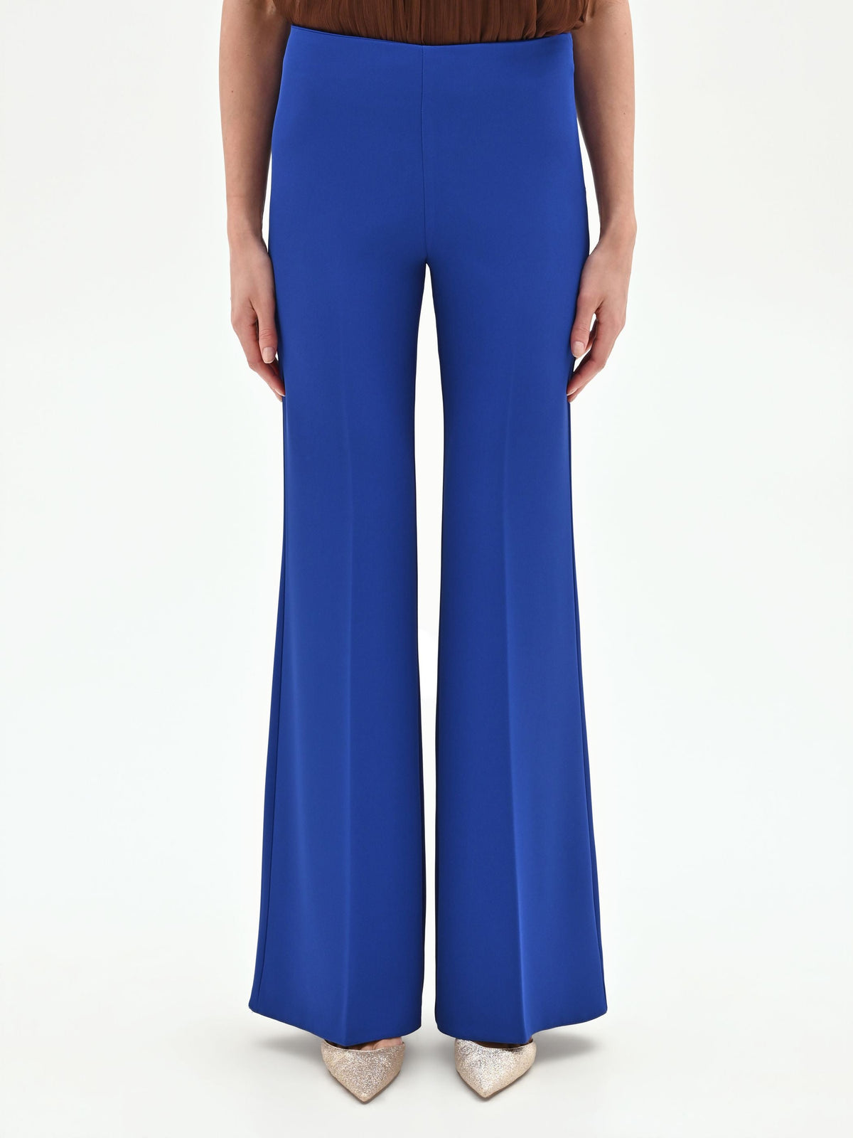 Pantalone a palazzo blu cina