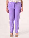 Pantaloni Curvy Lilla in Tessuto Tecnico