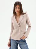 Giacca doppiopetto tortora beige