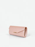 Pochette rosa con texture glitterata