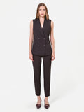 Gilet doppiopetto moro marrone