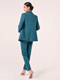 Pantaloni Verde Reale in Tessuto Tecnico