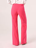 Pantaloni Palazzo Fuxia in Tessuto Tecnico