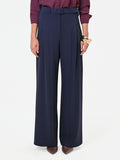 Pantalone palazzo blu navy