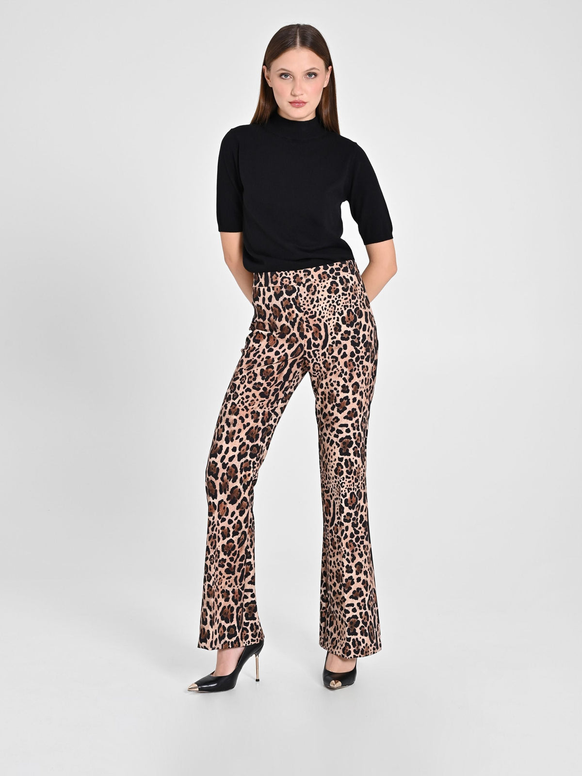 Pantalone Flared Animalier