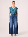 Blusa in Raso Verde Reale