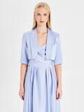 Coprispalle in Raso Rinascimento atelier Azzurro