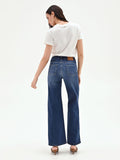 Jeans blu a palazzo
