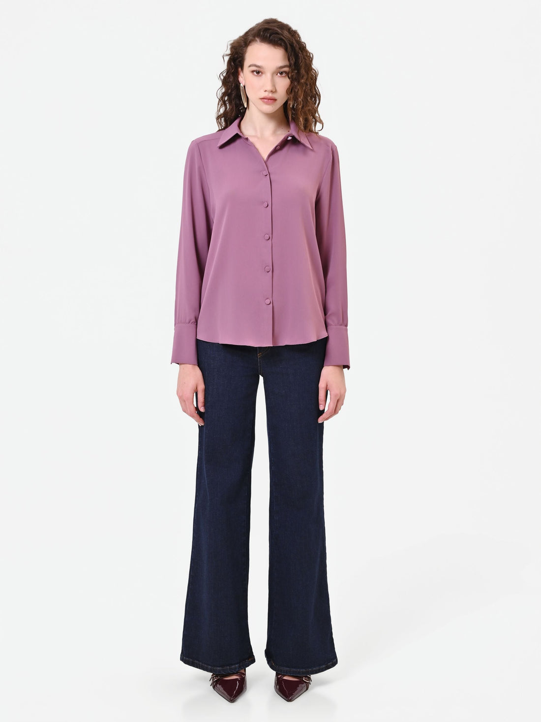 Camicia in rosa antico