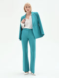 Pantaloni studio Flared Verde Smeraldo