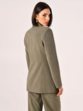 Giacca Verde Militare in Poliviscosa
