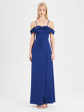 Abito Rinascimento atelier Blu con Spalle Scoperte