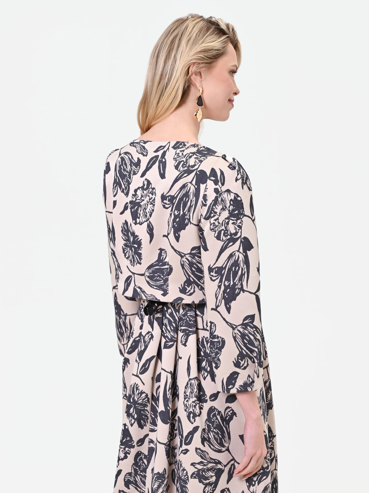 Giacca corta aperta jacquard