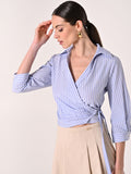Camicia a Righe Incrociata