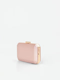 Pochette rosa con finitura scintillante